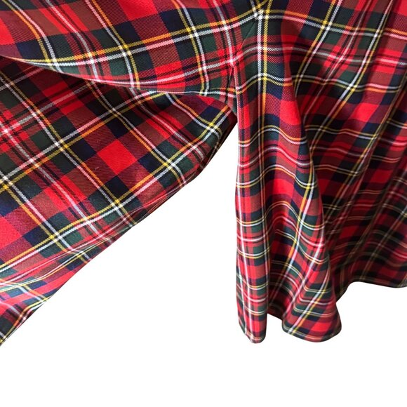 Vintage Talbots Maggy Boutique Tartan Plaid Jumpsuit 4 Sailor Collar 80s Preppy - Picture 5 of 8